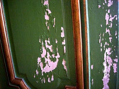 Kinaslott Drottningholm : La couche de tableau endommage sur boiserie/les panneaux en bois/les conseils dans la pièce ministérielle verte