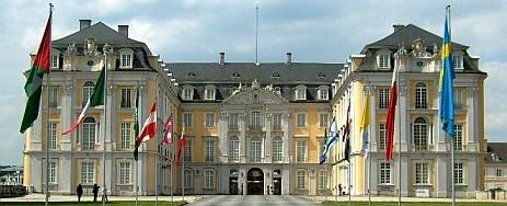 Le château de Rococo-jardin/Rhineland de palais de plaisir